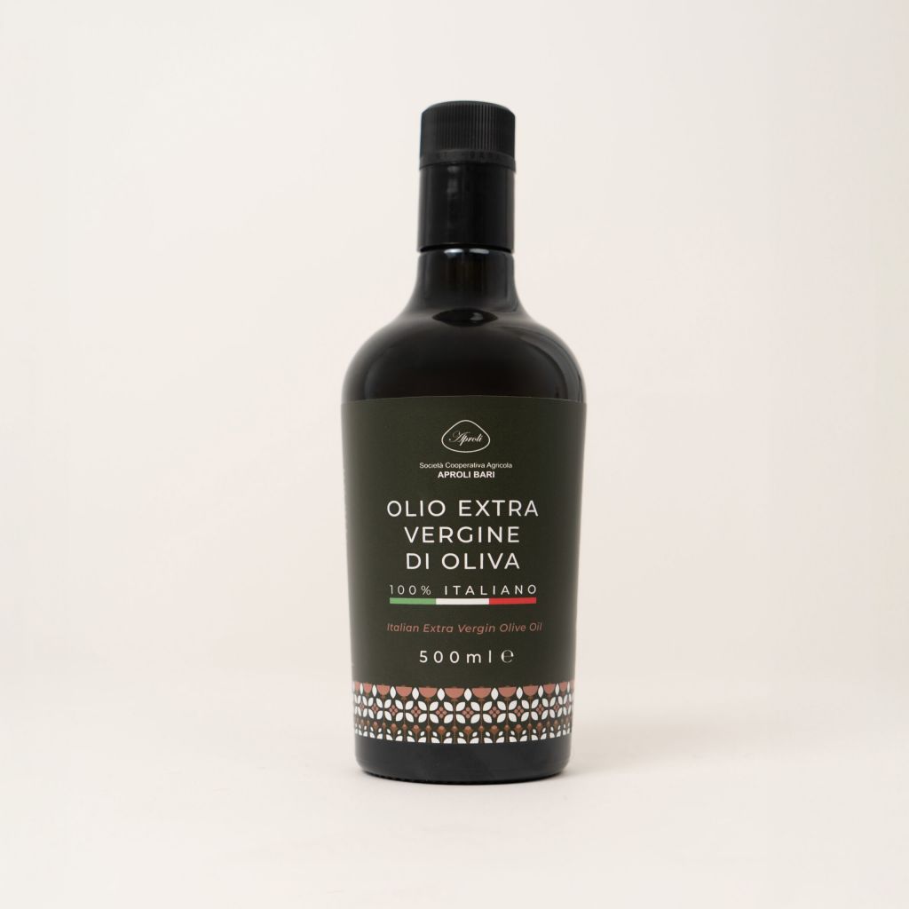 Olio extravergine di oliva Certificato ISO 22005 - Bottiglia 500 ml - campagna 24/25