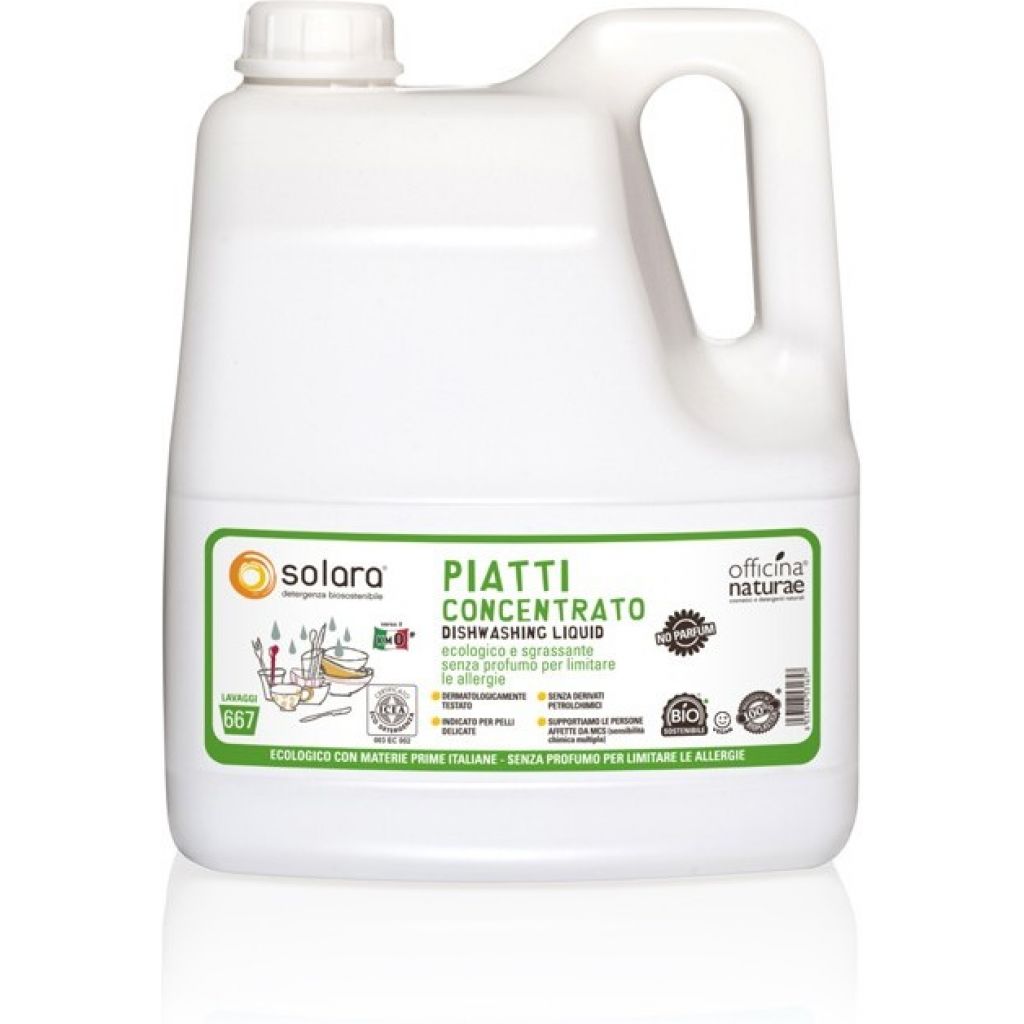 Solara Dishes Without Perfume Can 4 liters