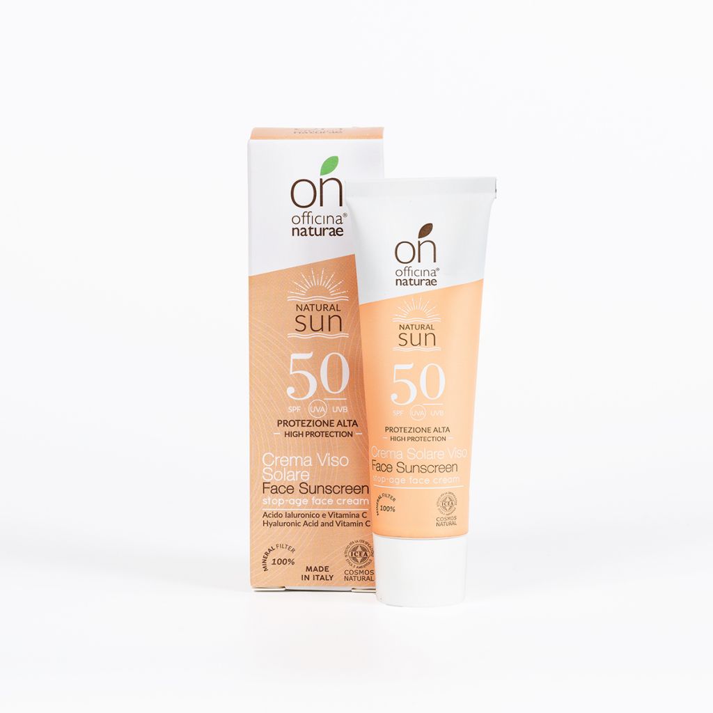 Crema Solare SPF 50 VISO tubo in alluminio 30 ml NOVIT&Agrave;
