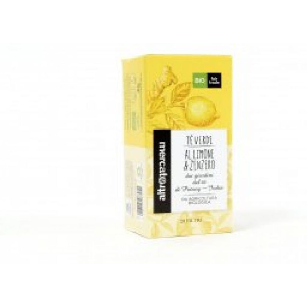 1011 T&egrave; verde limone e zenzero India - 20 filtri - bio - 40g