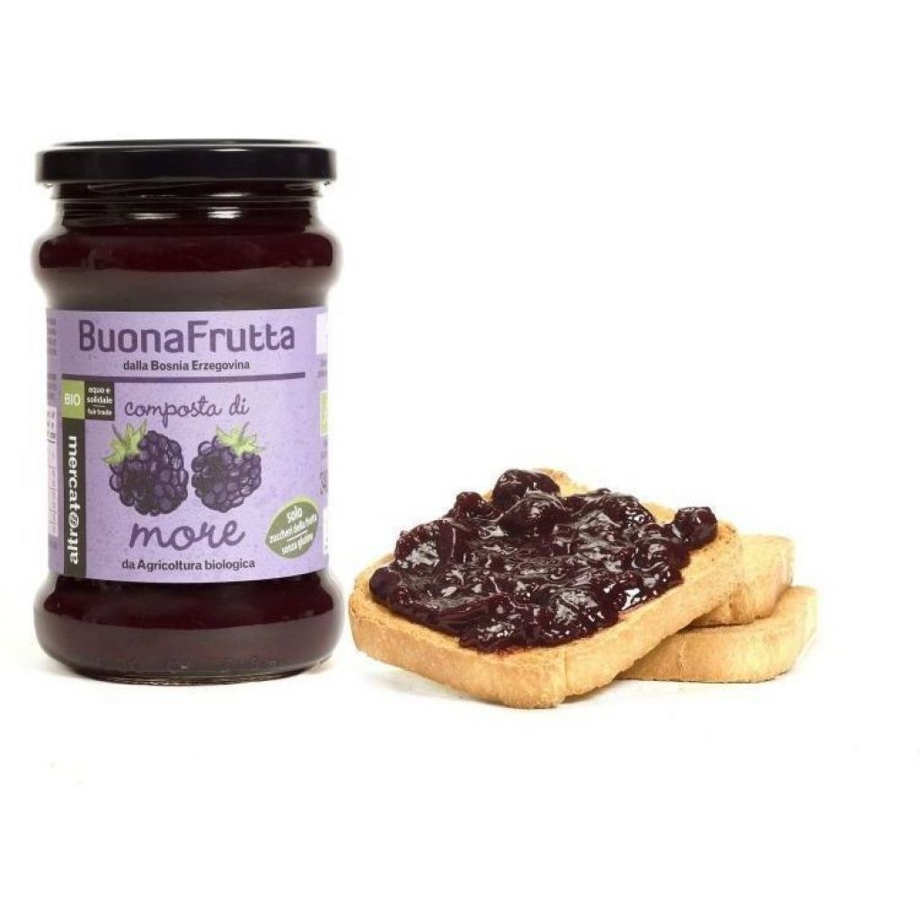 1020 composta di more con solo zucchero della frutta - bio 340g