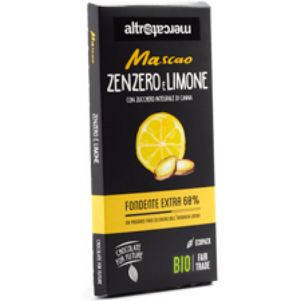 5407 Cioccolato - Mascao fondente allo zenzero e limone - bio 80g