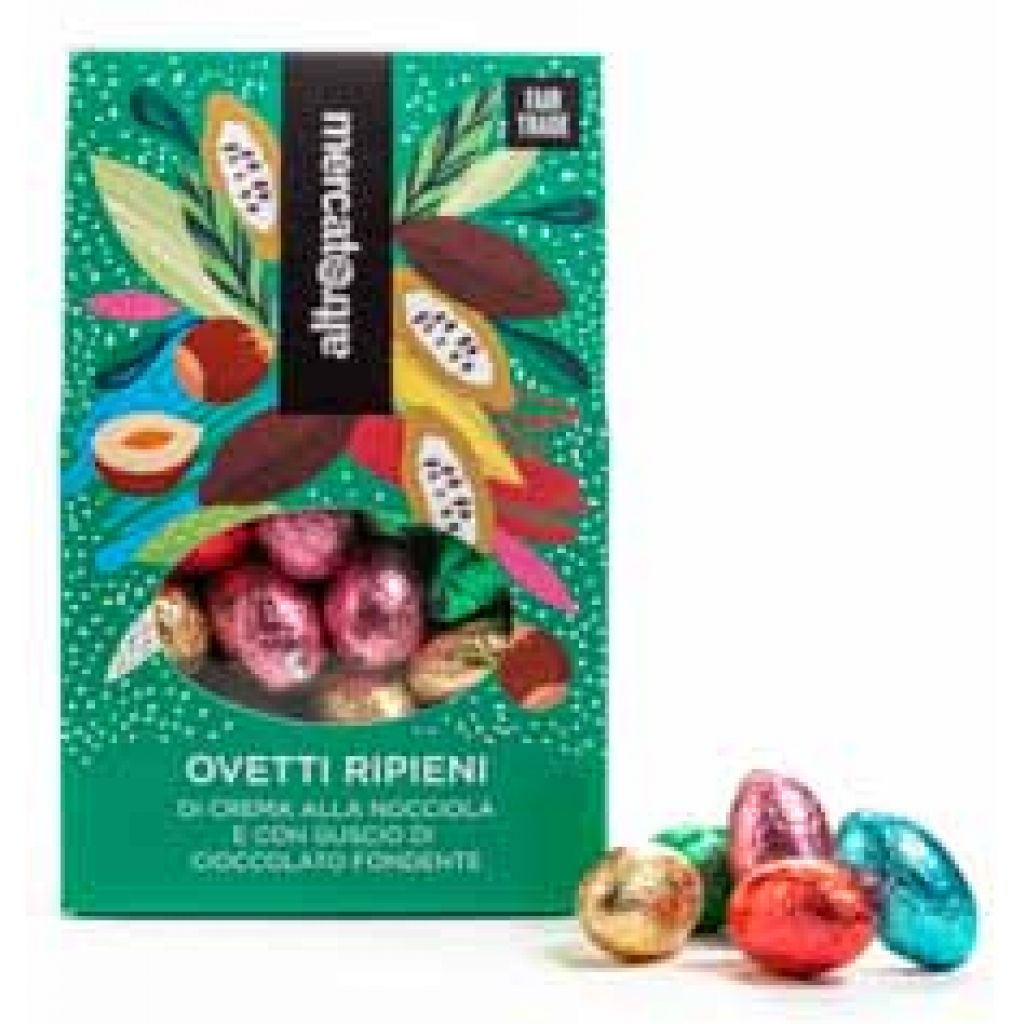 2354 ovetti cioccolato fondente ripieni nocciola 170 g