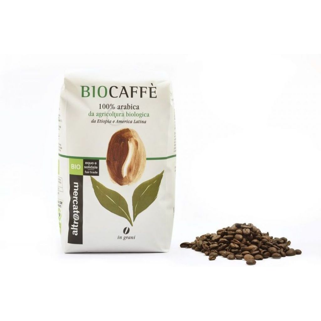 Caff&egrave; 100% arabica Biocaff&egrave; in grani - bio 500g