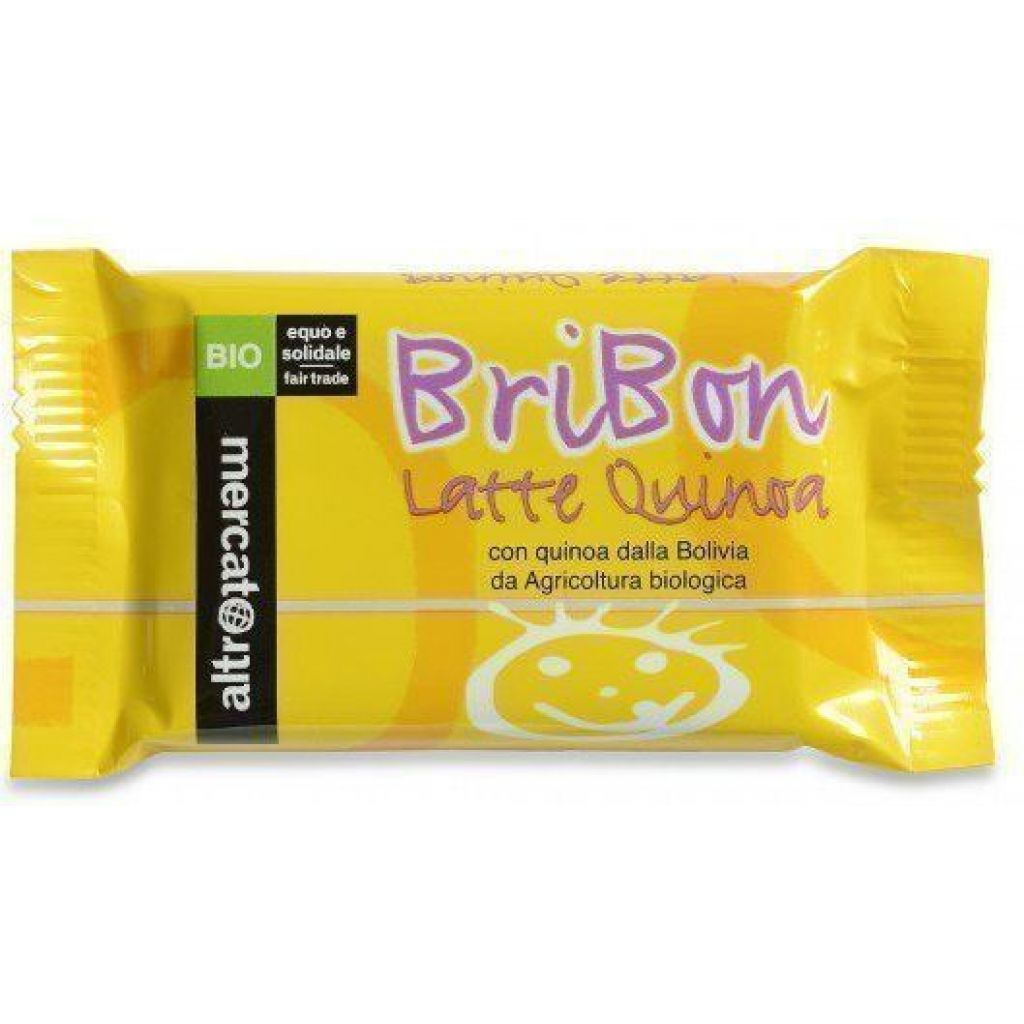 448 cioccolato snack Bribon al latte e quinoa soffiata 30g - bio