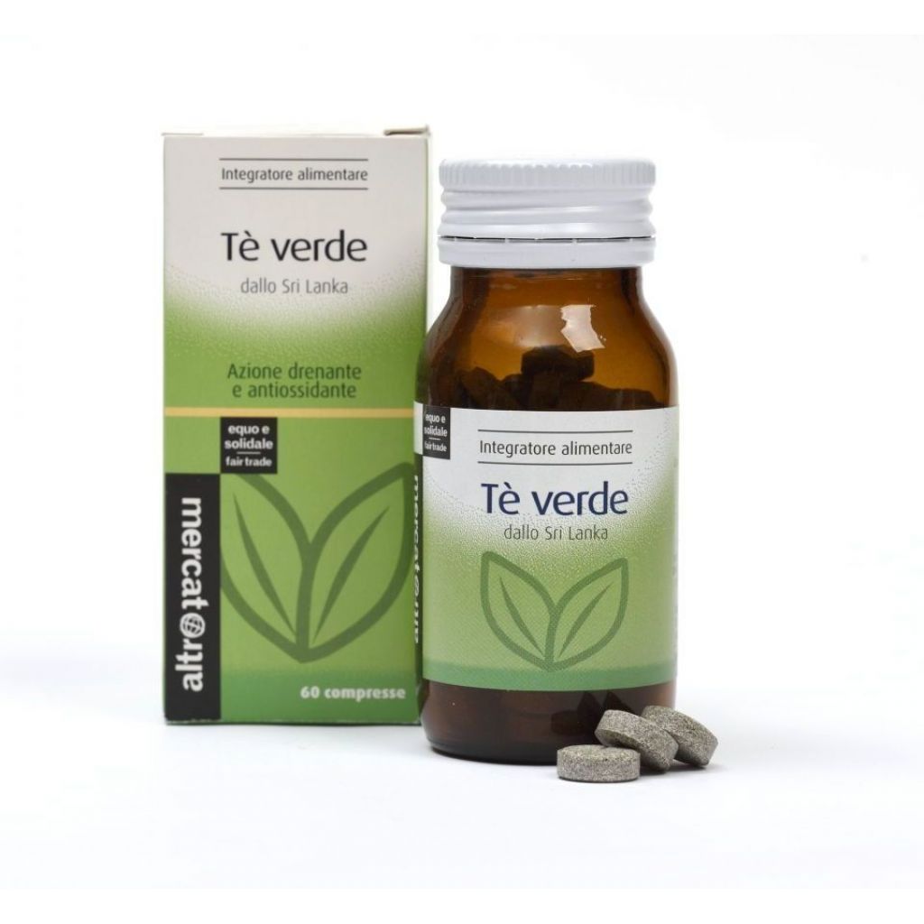 5416 drenante: t&egrave; verde,betulla e pilosella Sri Lanka in compresse - integratore naturale