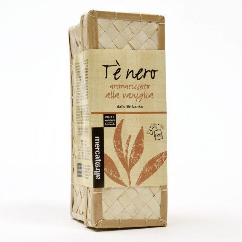 809 T&egrave; nero alla vaniglia Sri Lanka cestino in 25 filtri  37.50 g