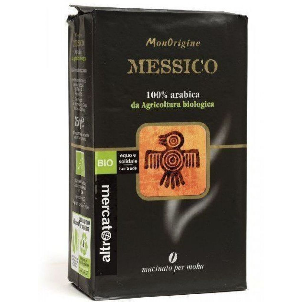 384 Caff&egrave; 100% arabica monorigine Messico macinato per moka - bio 250gr