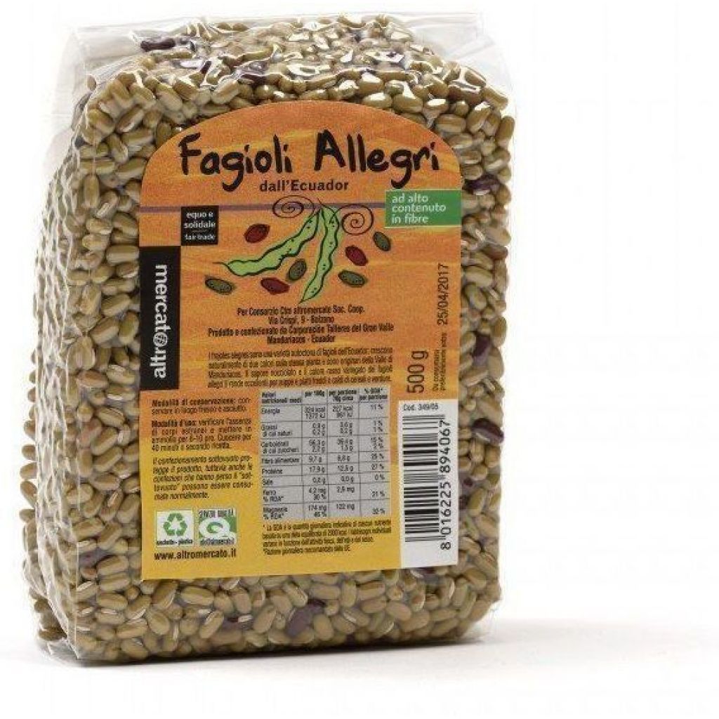 349 Fagioli allegri essiccati Ecuador 500g