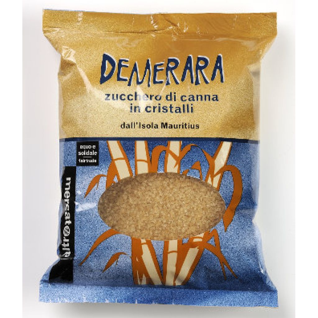 525 Demerara zucchero grezzo di canna in cristalli 500g
