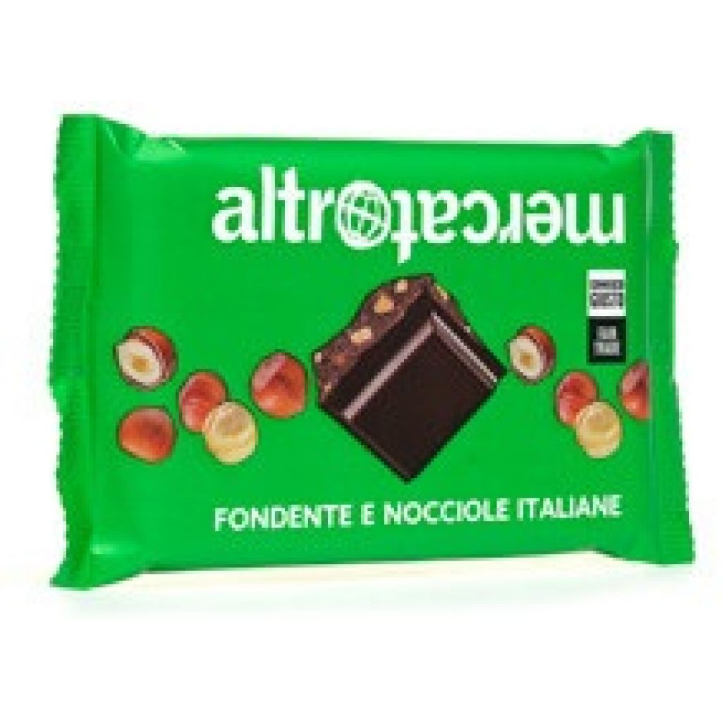 7688 cioccolato fondente granella di nocciole 85g -
