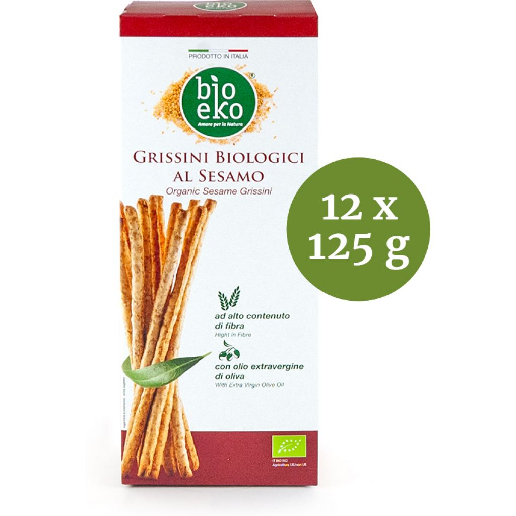 Grissini al sesamo biologici
