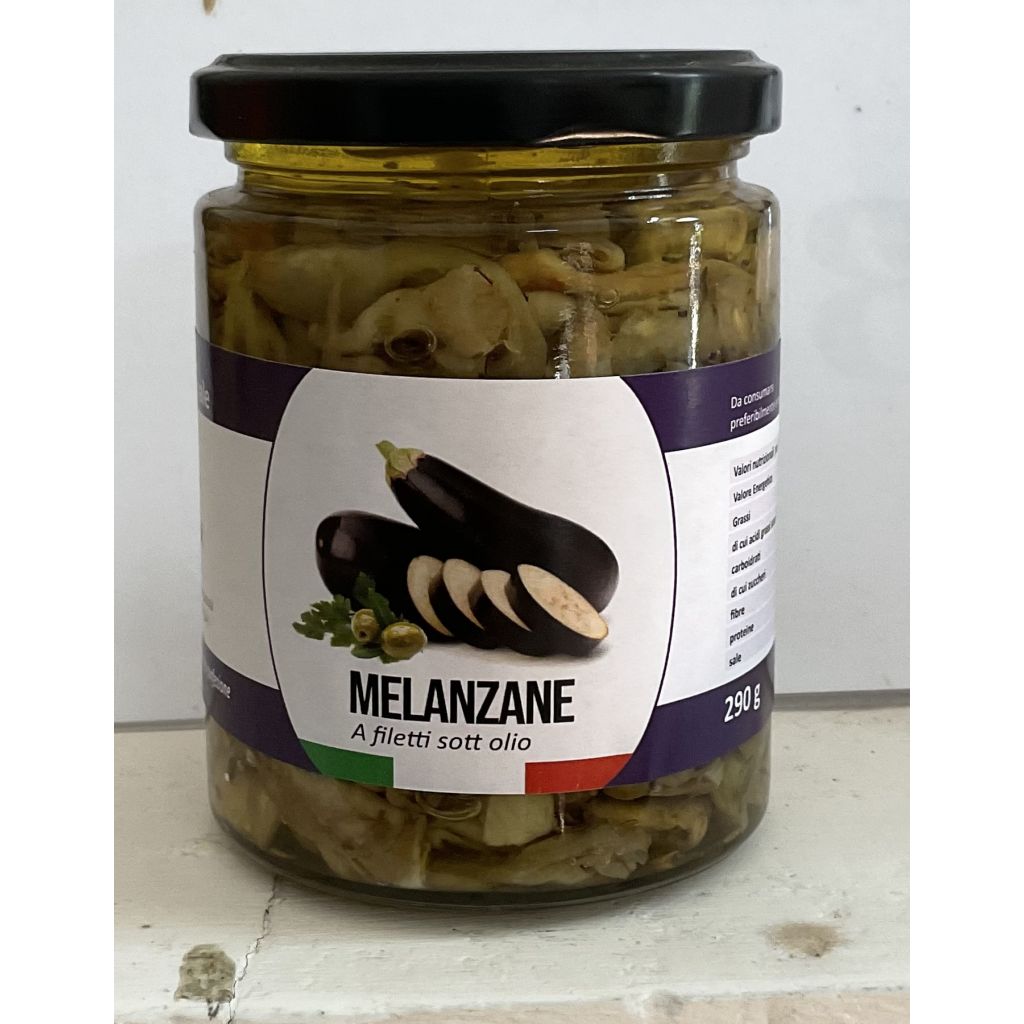 Melanzane a filetti sott'olio