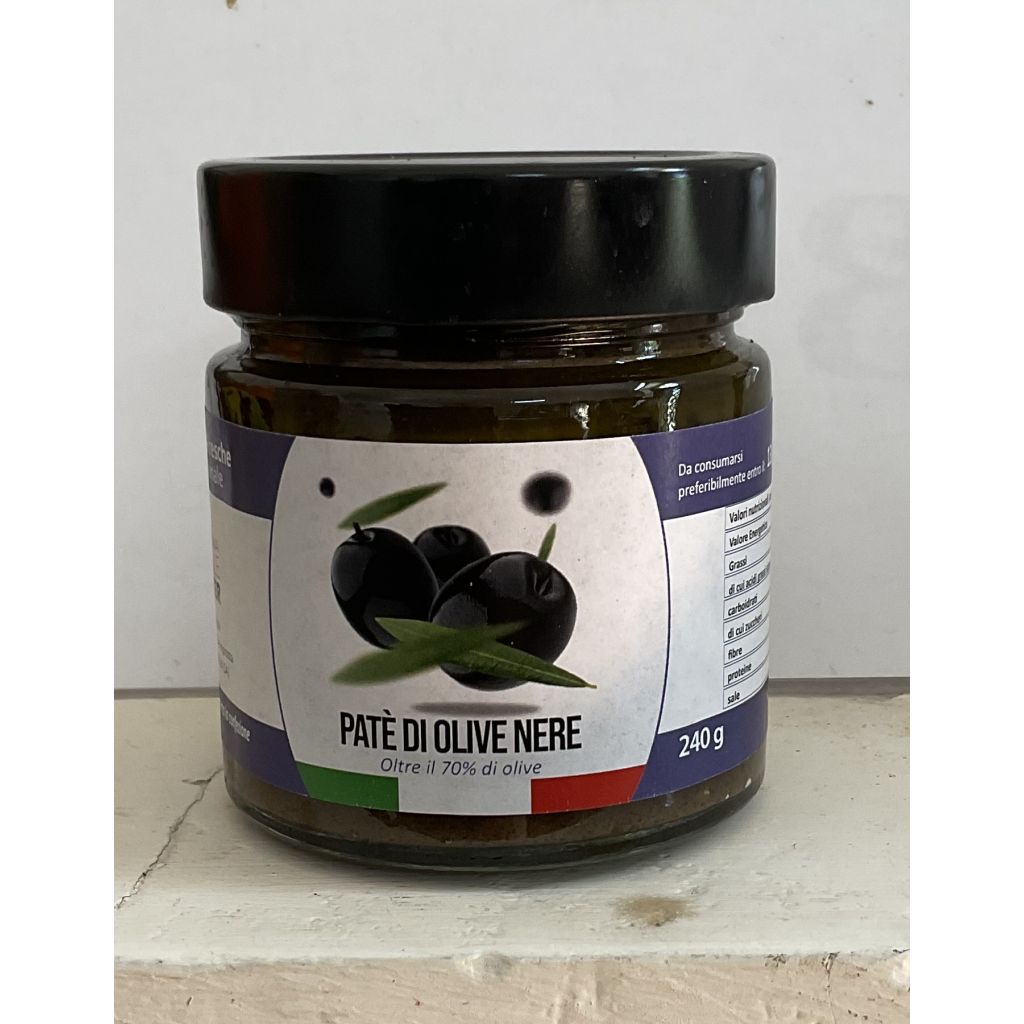 Pat&eacute; di Olive nere