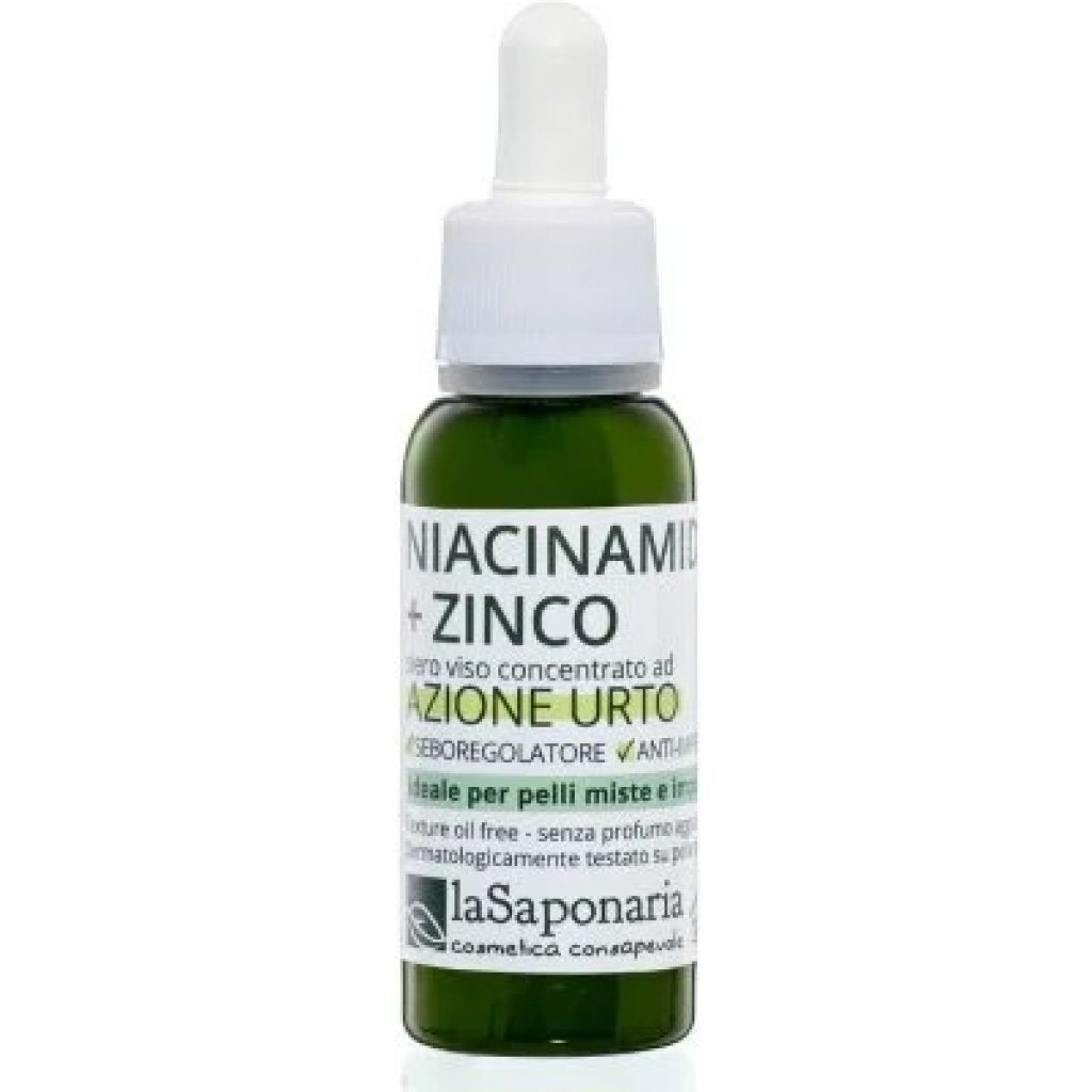 NIACINAMIDE + ZINCO 30 ml Attivo Puro - Siero viso ad azione urto, seboregolatore e anti-imperfezio