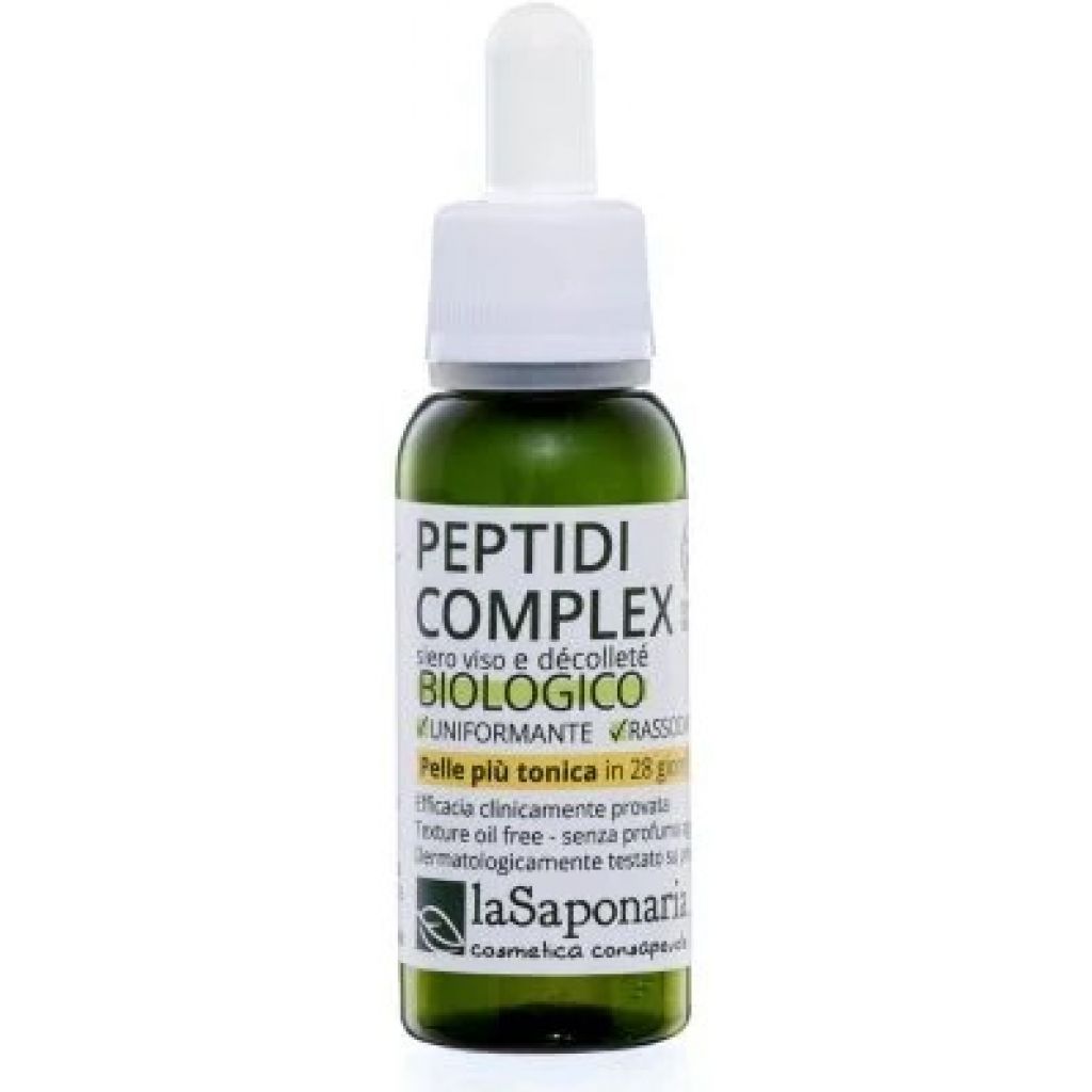 PEPTIDI COMPLEX CON SACHA INCHI 30 ml attivo puro - Siero viso ad azione rassodante + tonificante +