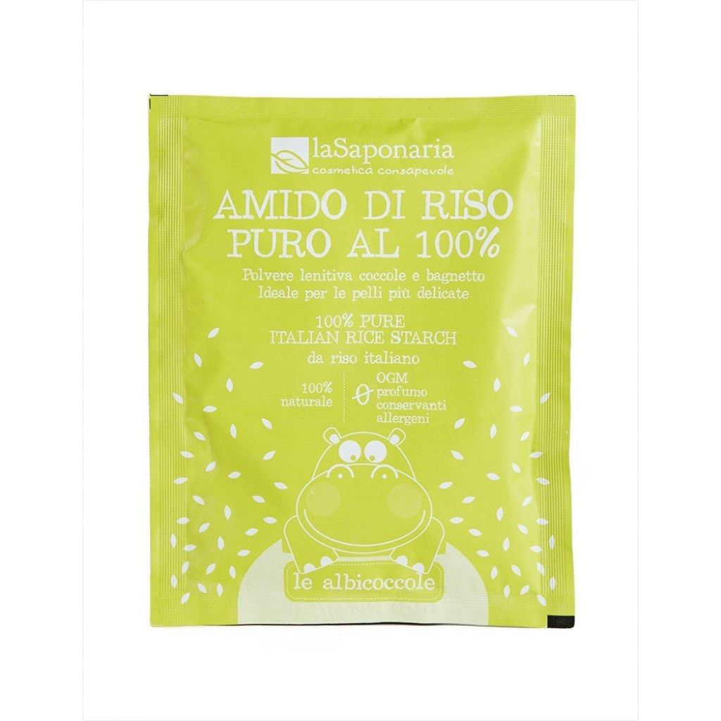 Amido di riso puro - polvere lenitiva coccole e bagnetto 30 g
