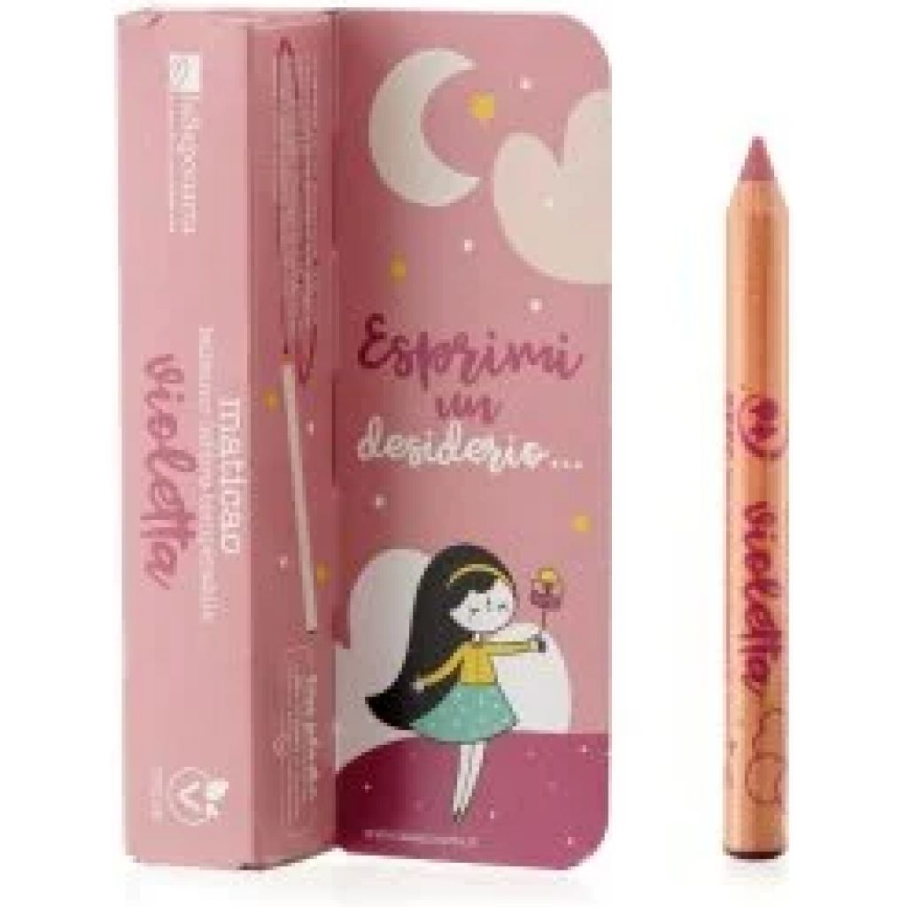 Maticao Violetta - balsamo labbra temperabile (box segnalibro). Lascia una traccia violetta.