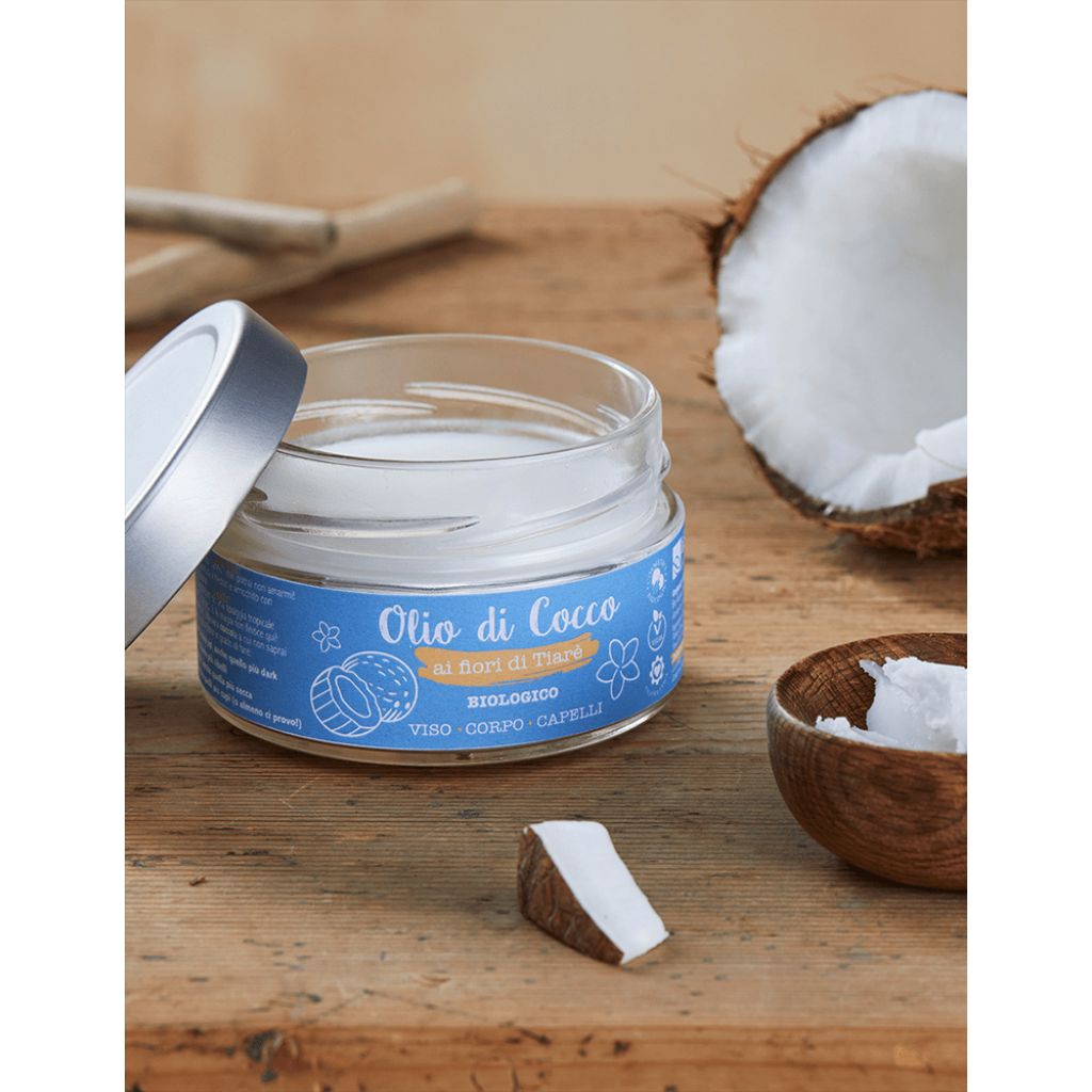 Olio di cocco bio ai fiori di Tiar&egrave; 150 ml