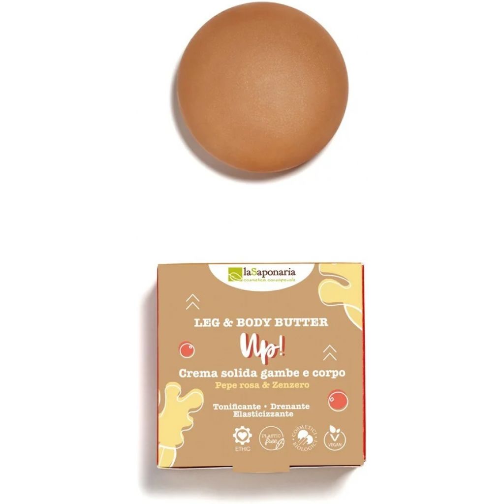 Crema solida gambe e corpo UP! - Pepe Rosa & Zenzero 80 ml