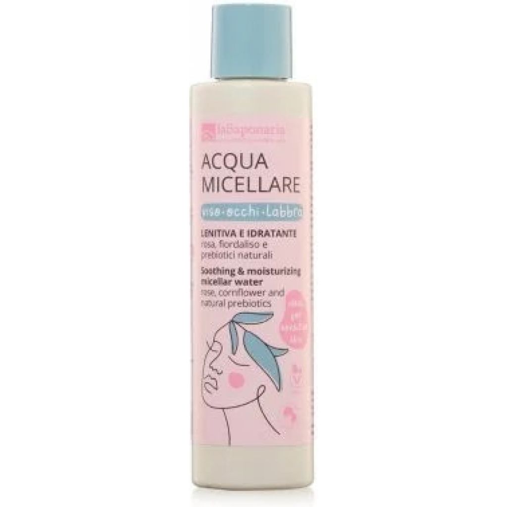Acqua micellare rosa, fiordaliso e prebiotici 200 ml