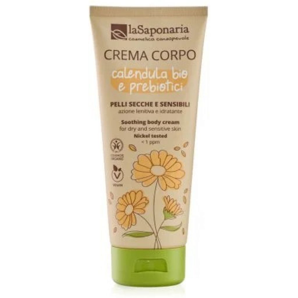 Crema corpo pelli secche e sensibili - CALENDULA BIO E PREBIOTICI 200 ml