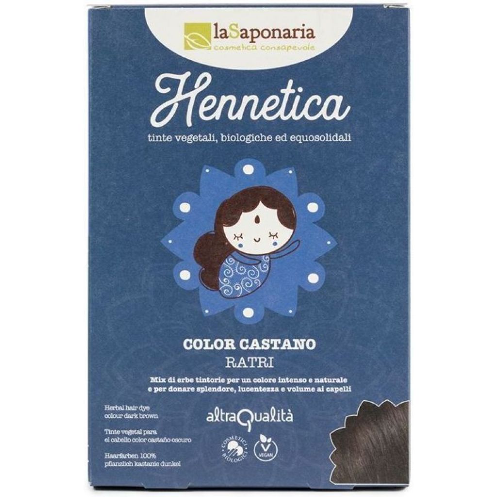 Tinta vegetale color castano scuro - Ratri - 100 g