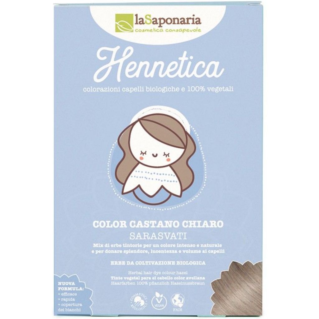 Tinta vegetale castano chiaro - Sarasvati 100 g