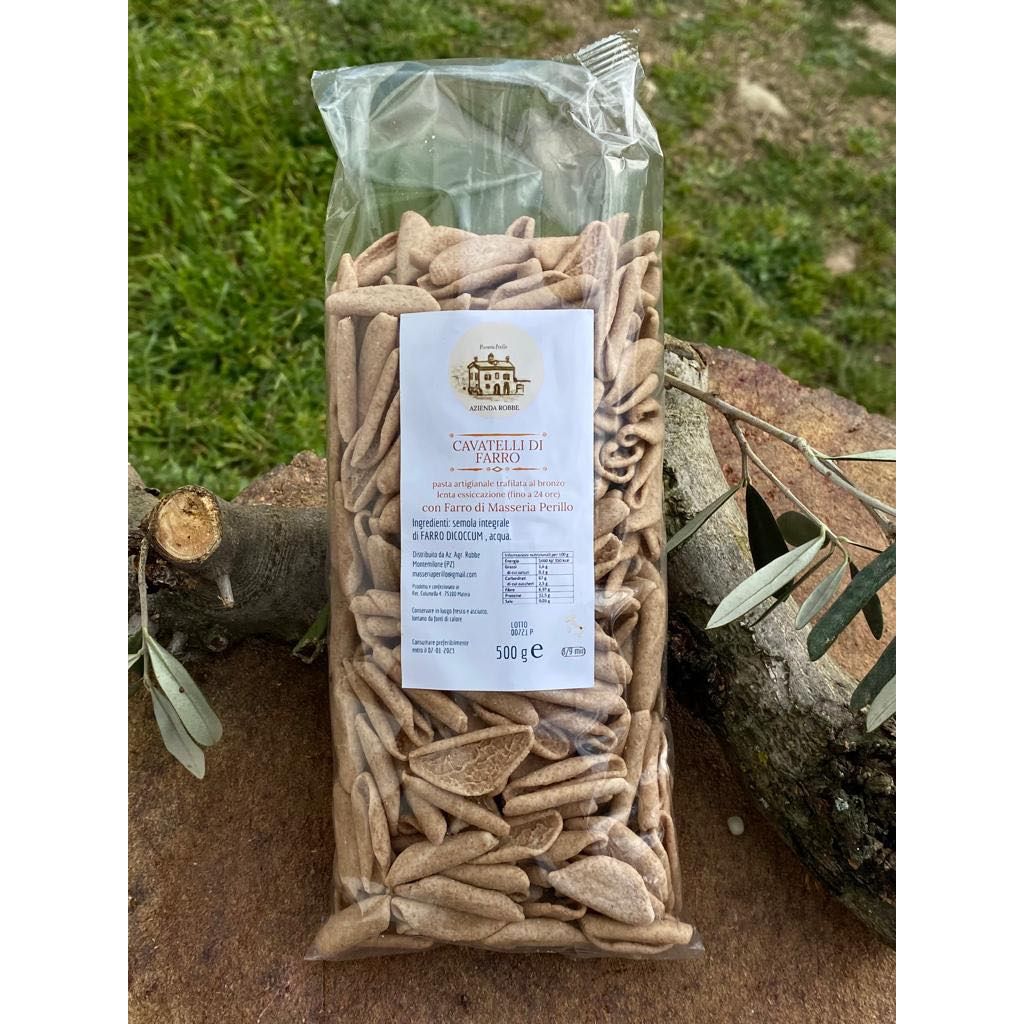 Cavatelli di grano duro antico Senatore Cappelli aziendale
