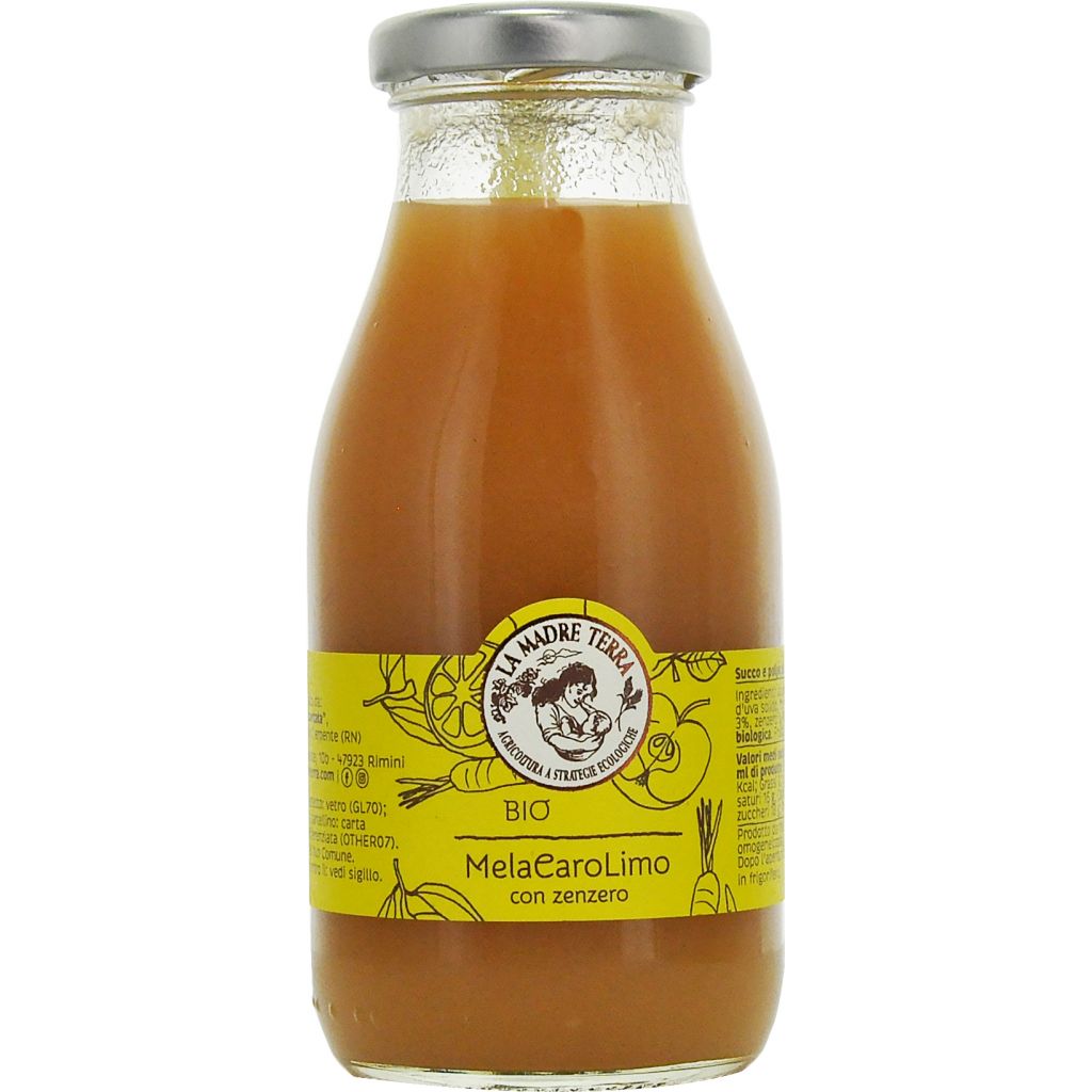 SUC07 MelaCarLimo (succo di mela, carota, limone e zenzero) 250 ml