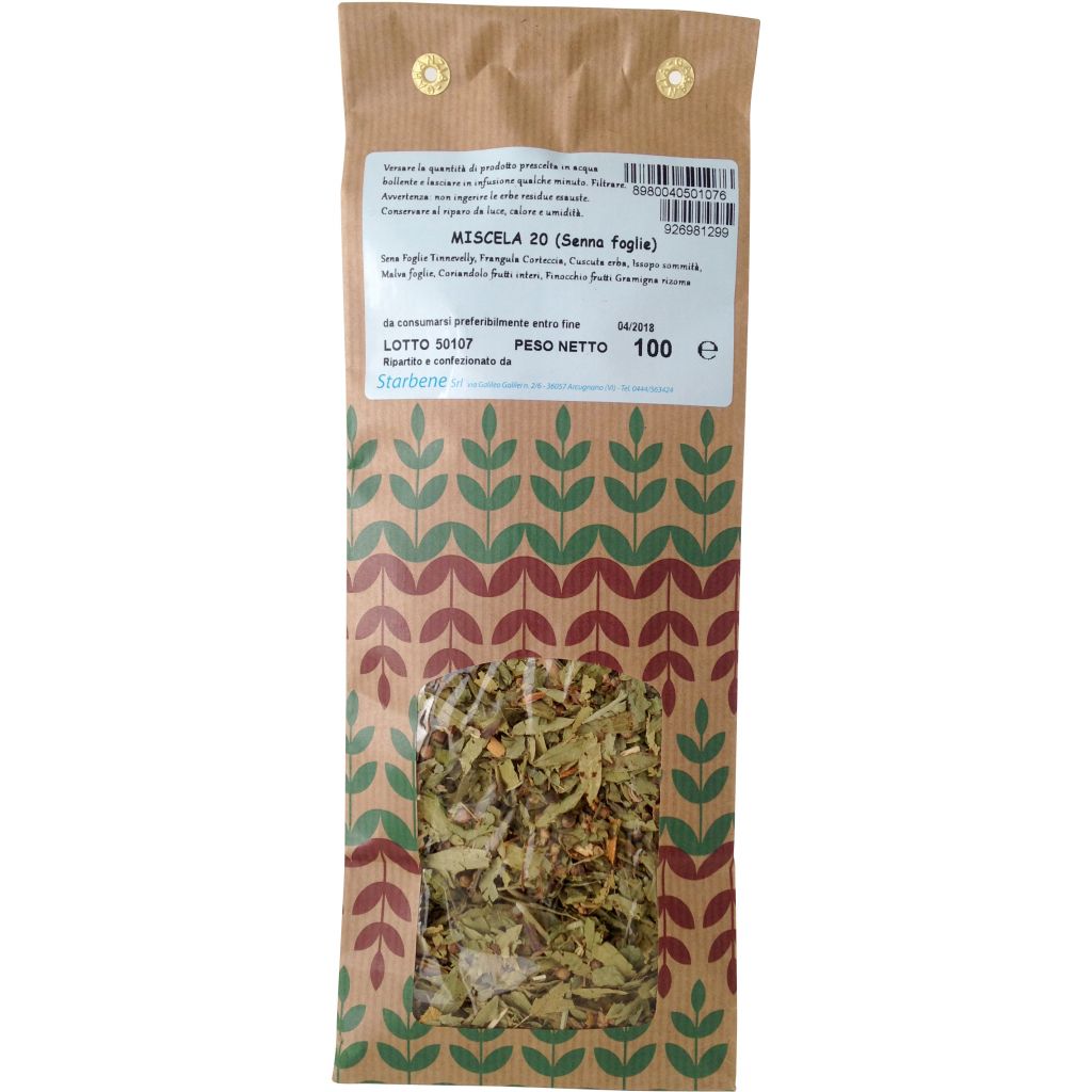 Miscela n 20 Senna foglie (lassativa) 100 g