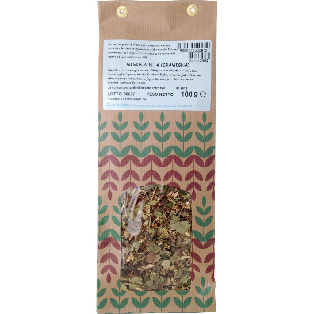 Miscela n 4 Gramigna (diuretica) 100 g