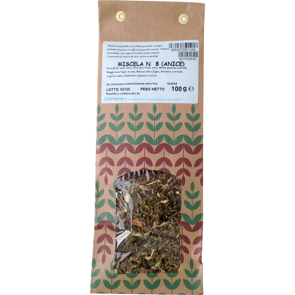 Miscela n 8 Anice (acidit&agrave; di stomaco) 100 g