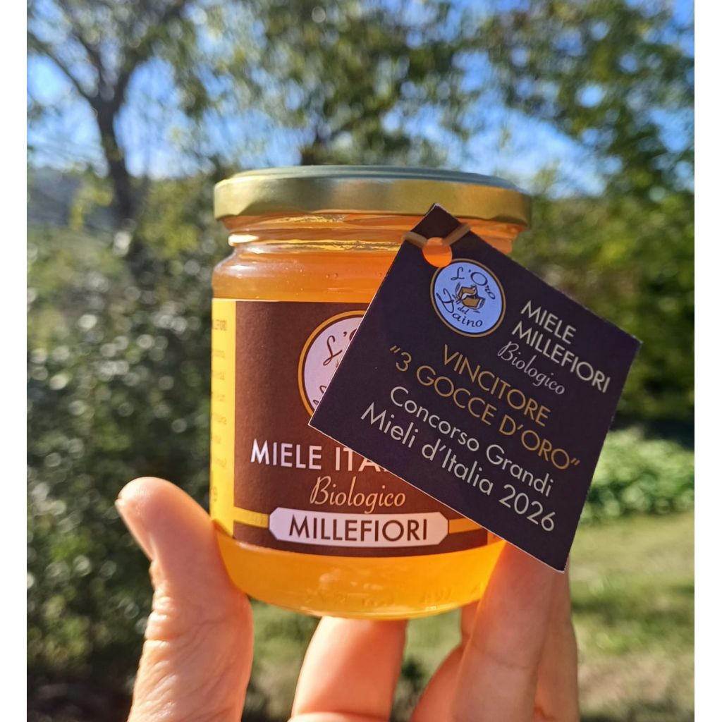MIELE MILLEFIORI BIO - 3 GOCCE D'ORO - 500 G