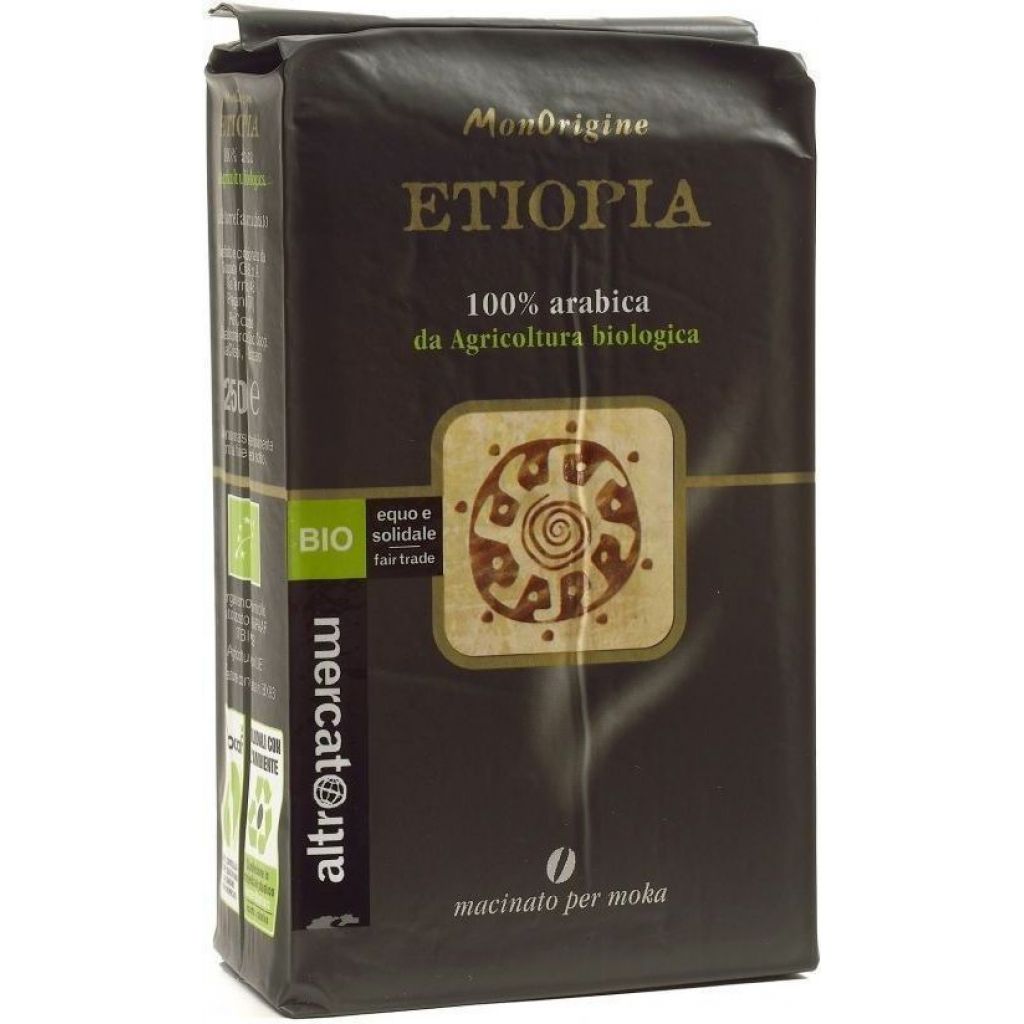 CAFF&Egrave; monorigine 100% arabica ETIOPIA macinato moka 250 g