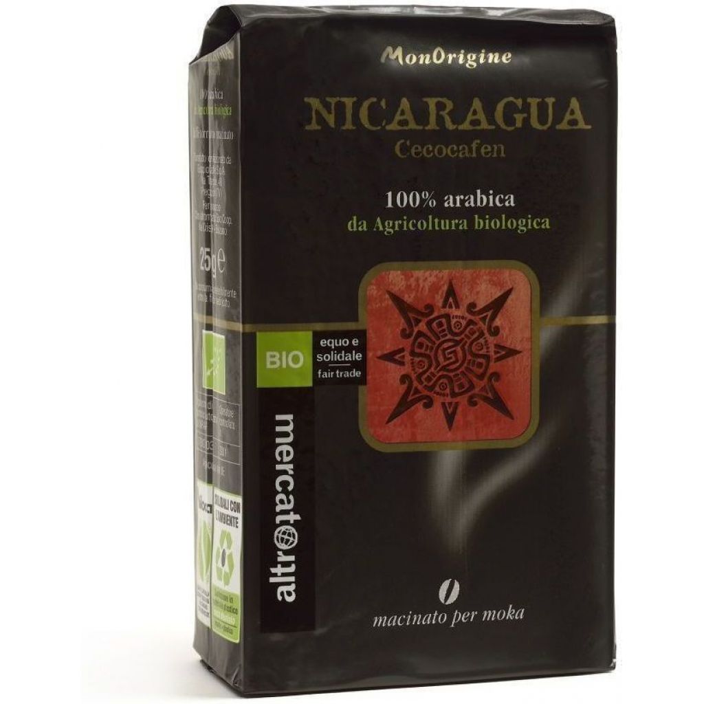 CAFF&Egrave; monorigine 100% arabica NICARAGUA macinato moka 250 g