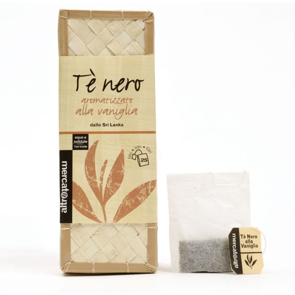 T&Egrave; NERO ALLA VANIGLIA SRI LANKA - IN CESTINO - 25 FILTRI -37,5 g