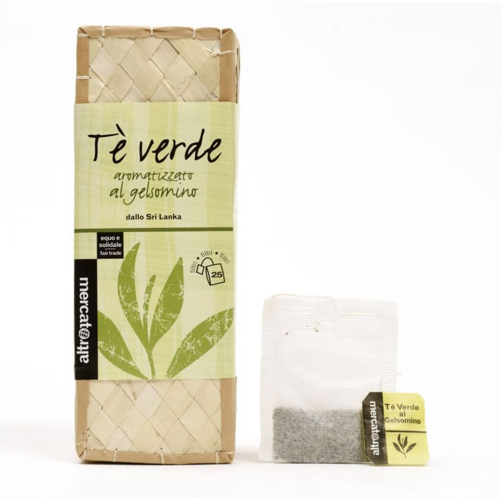 T&Egrave; VERDE al GELSOMINO dallo SRI LANKA - in cestino- 25 FILTRI - 37,5 g
