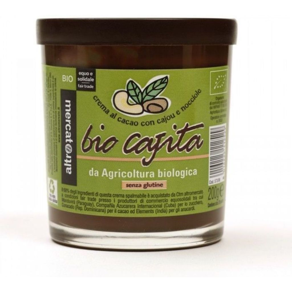 BIO CAJITA CREMA di CACAO, ANACARDI e NOCCIOLE spalmabile -350 g