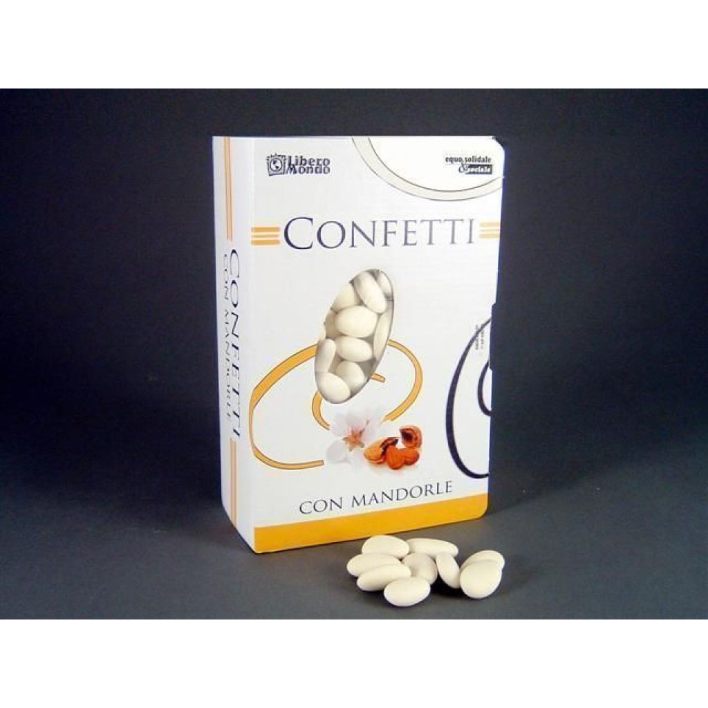 CONFETTI BIANCHI con MANDORLA INTERA 1Kg