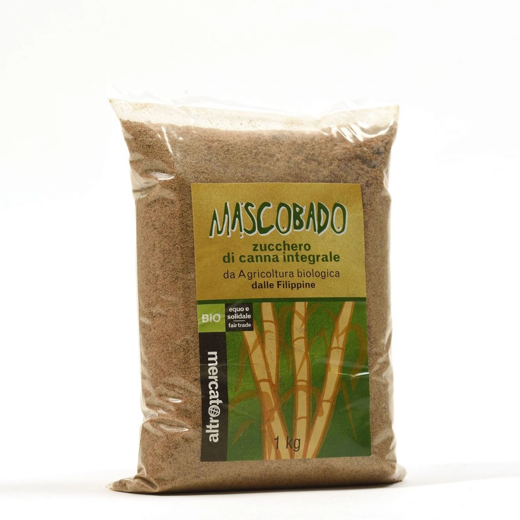 Mascobado, zucchero di canna integrale, 1Kg, Filippine