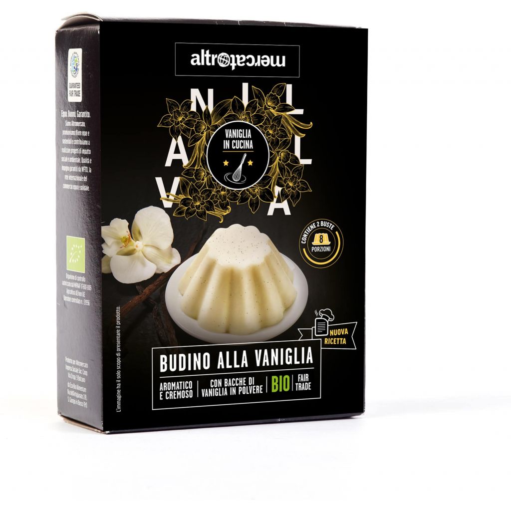 Budino alla vaniglia, 2 buste da 90g, preparato in polvere