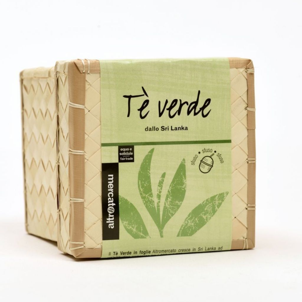 Te verde in foglie in cestino di 50 grammi