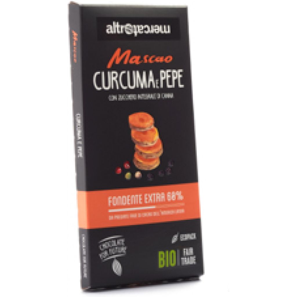 Mascao BIO fondente curcuma e pepe 100g