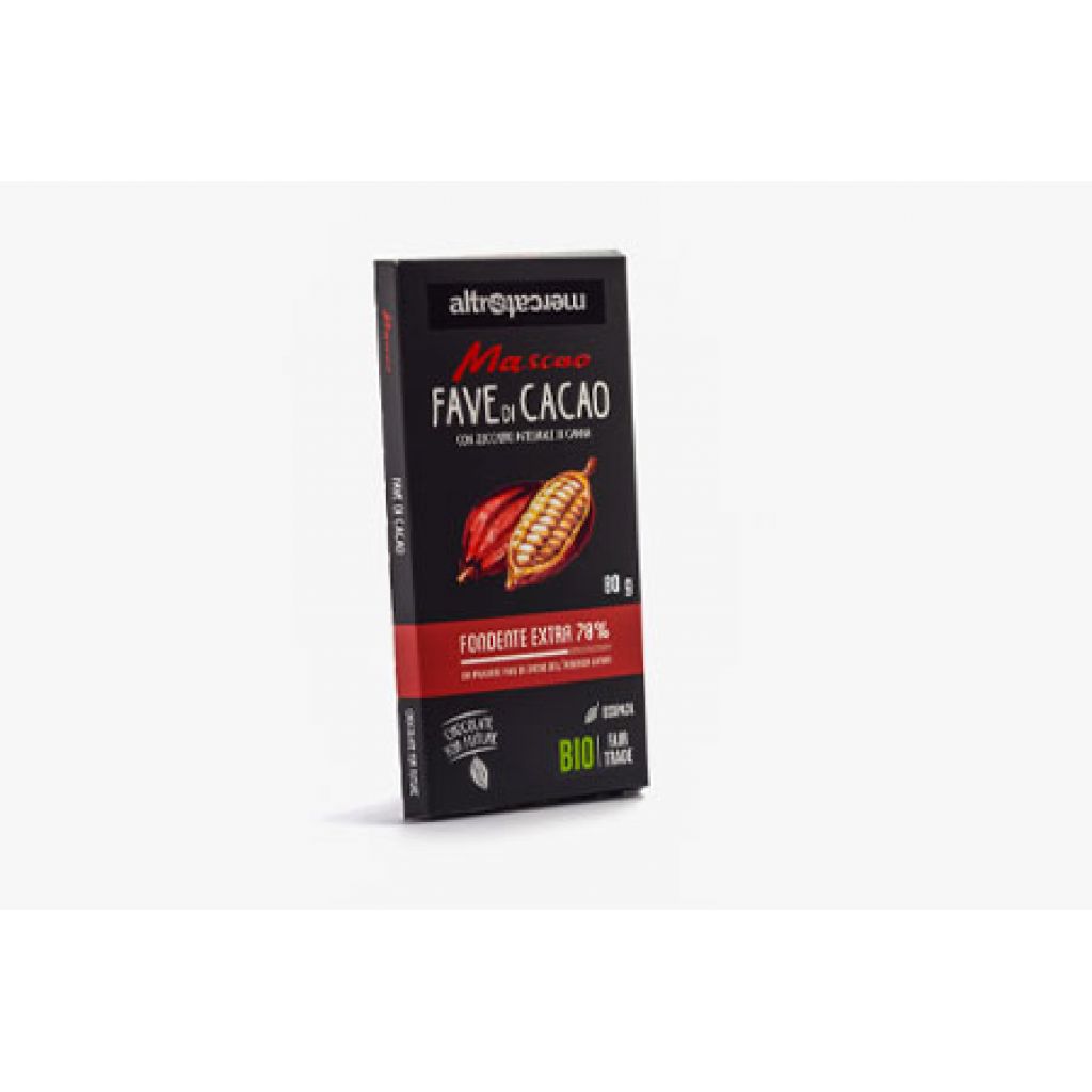 Cioccolato Mascao fondente fave -80 g - bio [80g]