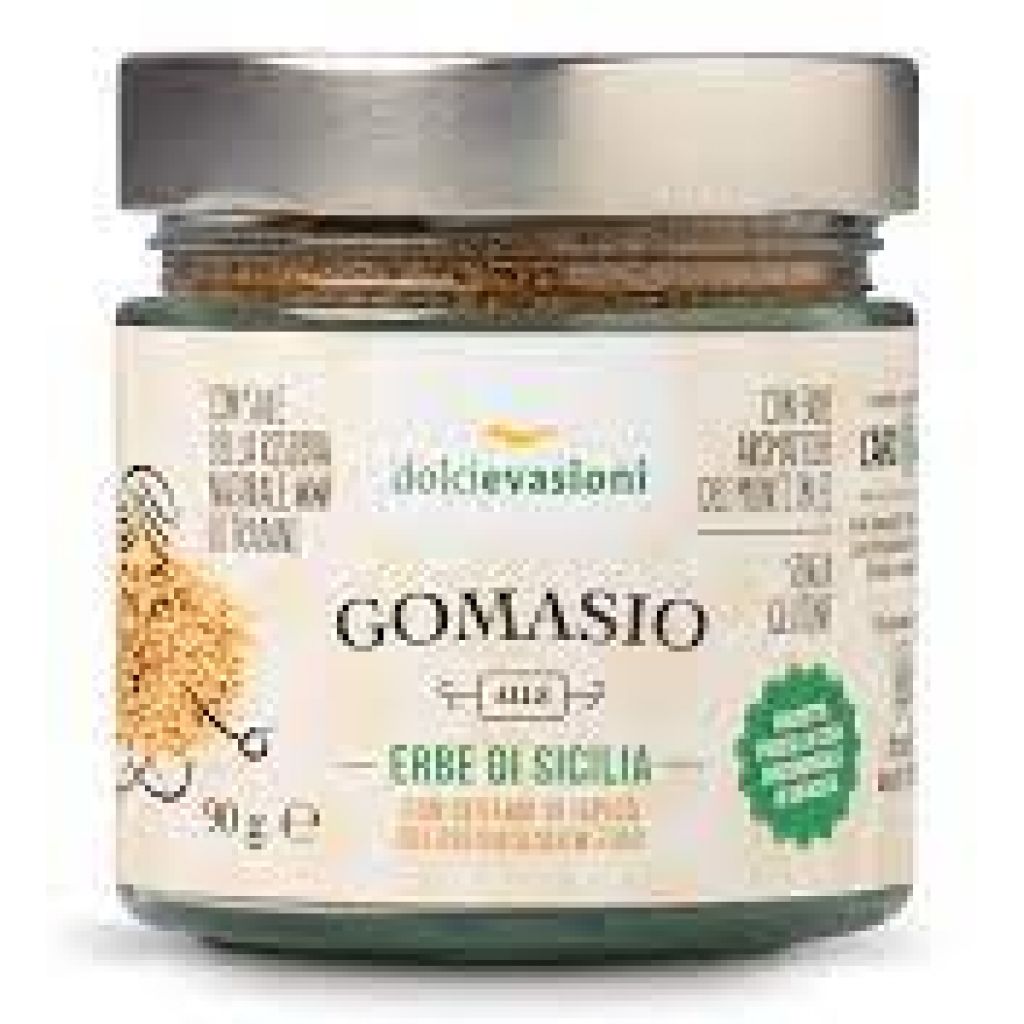 Gomasio alle erbe con sesamo di Ispica Dolci Evasioni &ndash; Bio 90 g L'Arcolaio
