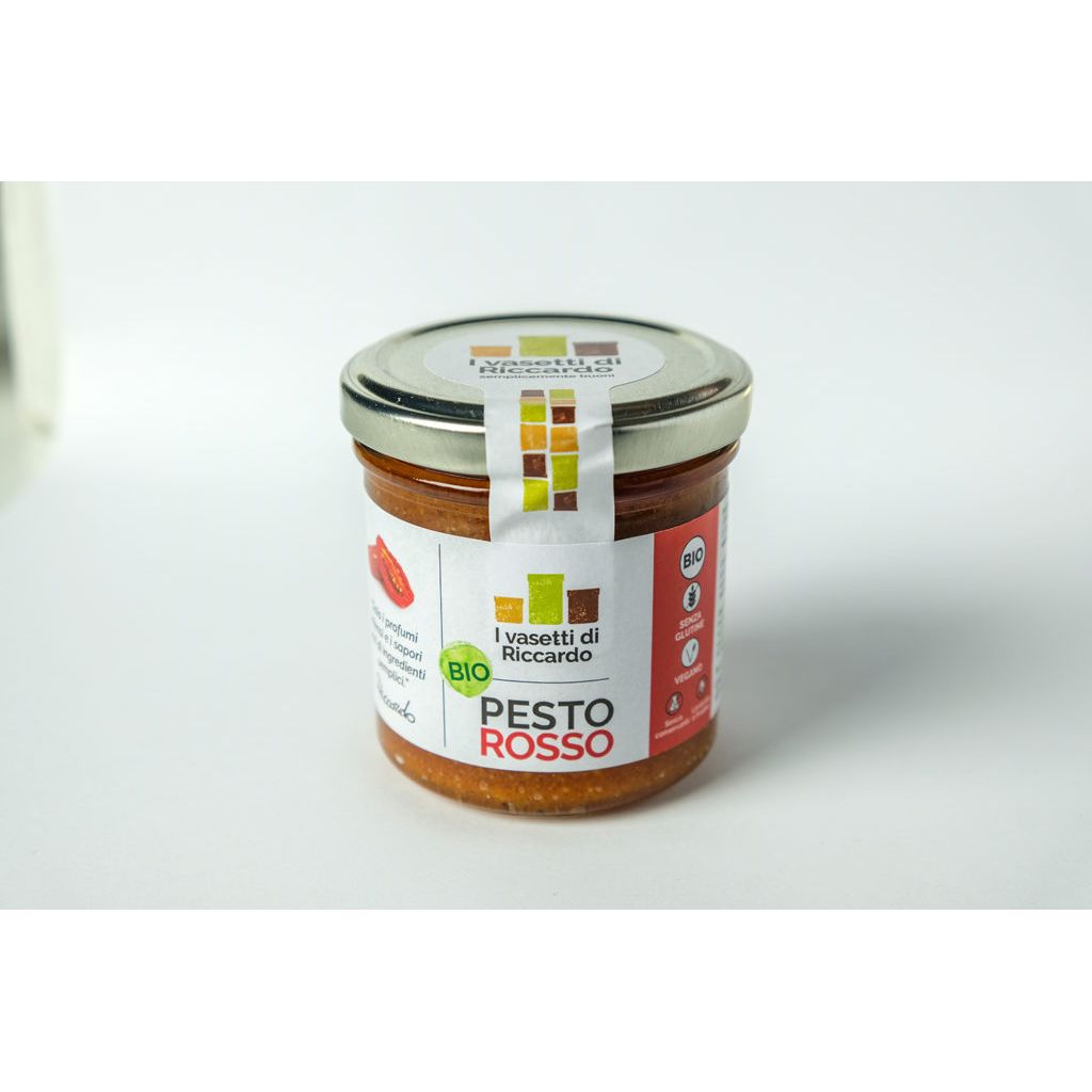 Pesto Rosso BIO 130g - VEGAN - I vasetti di Riccardo