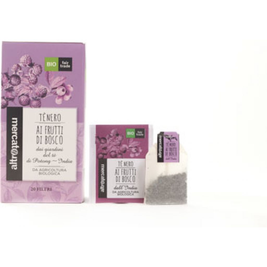 Te' nero BIO ai frutti di bosco bustine - 20 filtri