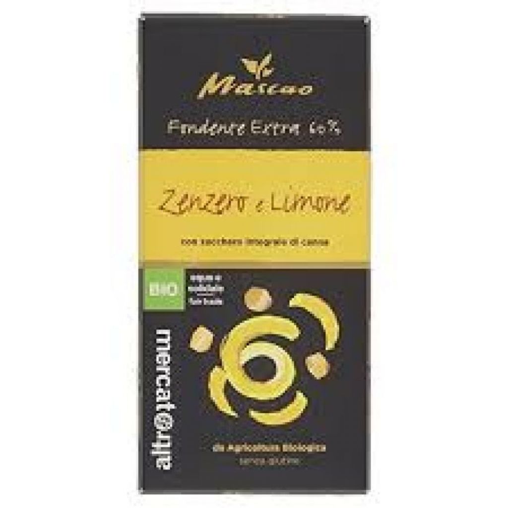 Mascao cioccolato fondente 60% zenzero e limone