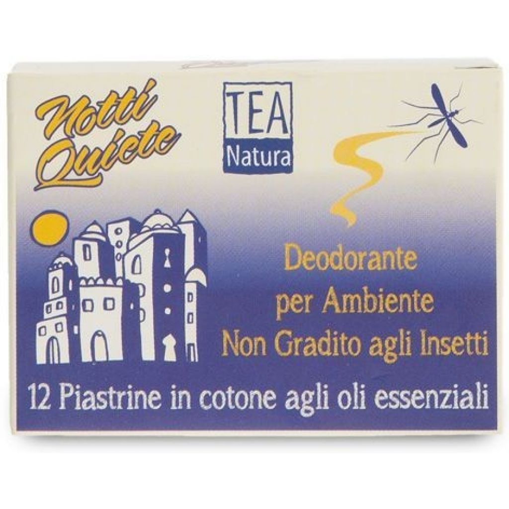 12 plates of pressed cotton with essential oils